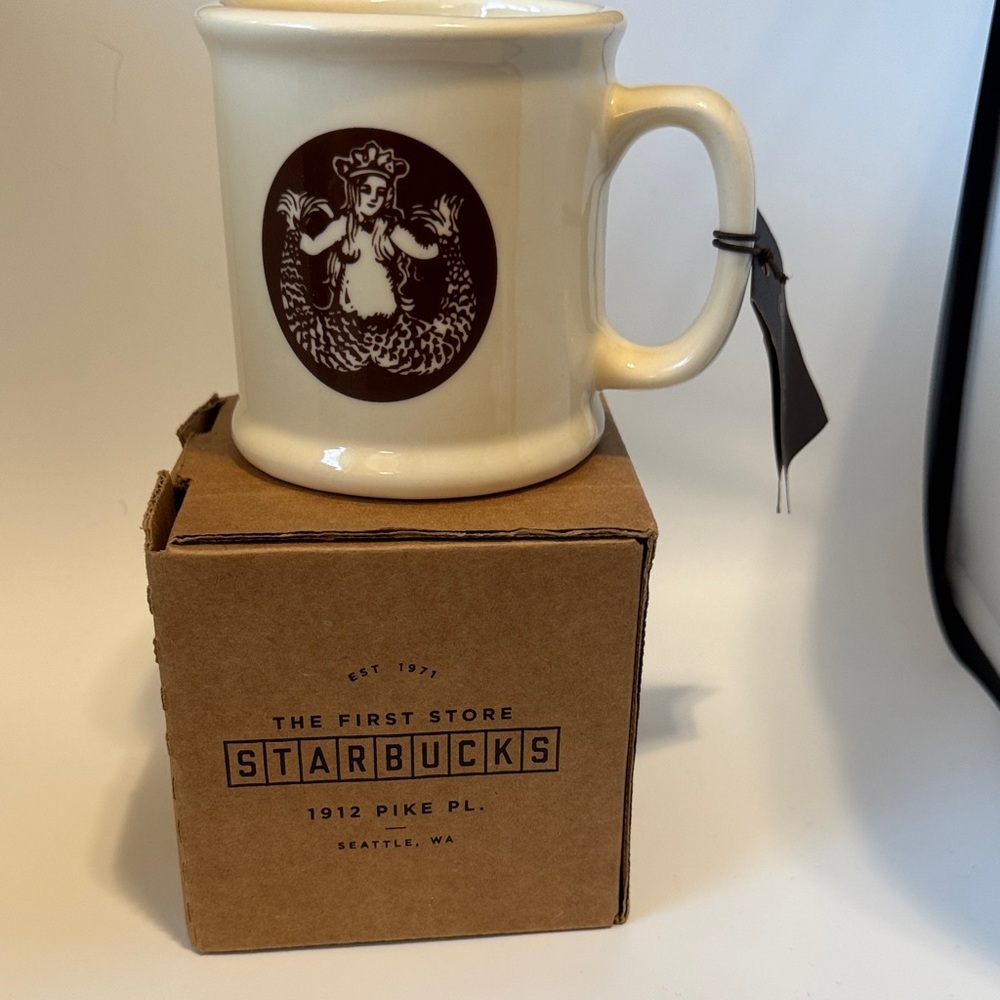 Starbucks Cream Mug with Brown Siren Emblem